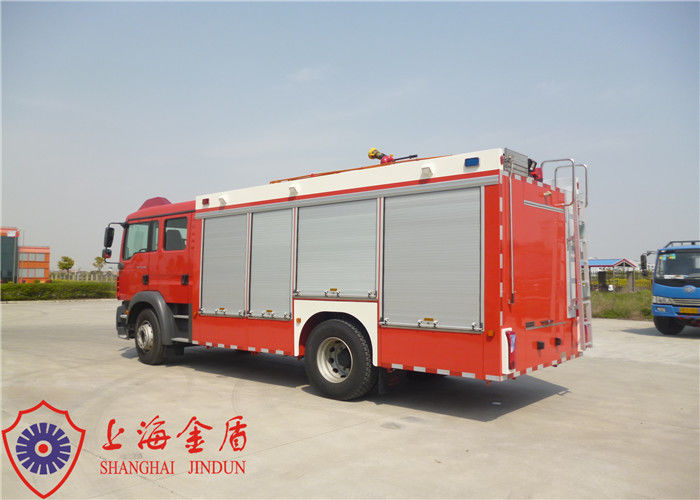 4x2 Drive CAFS Fire Truck TGSM Standard Cab With Compressed Air Foam System