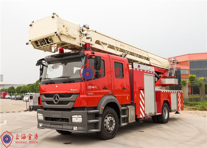 Volvo Chassis 44m Working Height Aerial Ladder Fire Truck with 7000kg Tanker