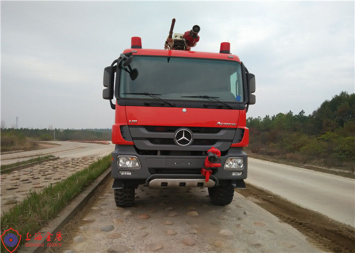 G.V.W 33 Ton Mercedes Benz ARFF Aircraft Airport Fire Truck 580HP 6x6 Drive