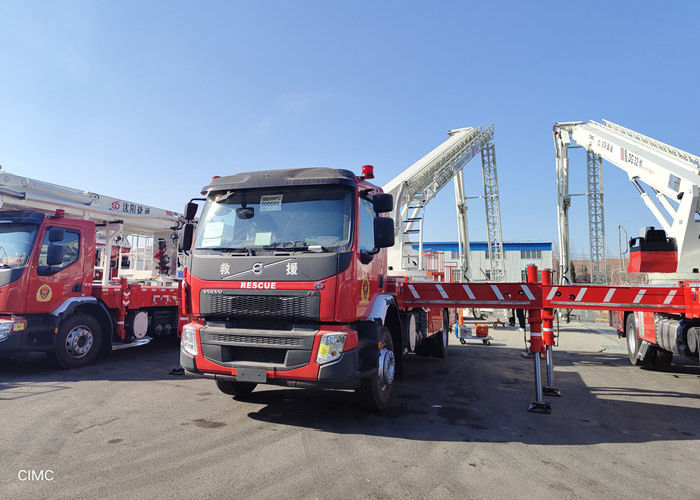 250kw 32 Meters Aerial Ladder Fire Truck  with 3500L Liquid Tank 6x4 Drive