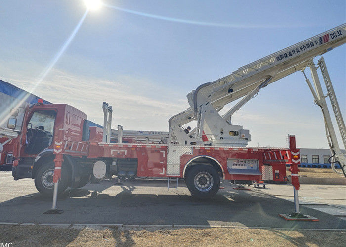 250kw 32 Meters Aerial Ladder Fire Truck  with 3500L Liquid Tank 6x4 Drive