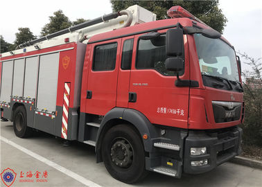 Μέγιστο ύψος 25 μέτρων Μικρός χρόνος ρύθμισης Aerial Ladder Fire Truck 4x2 Drive​