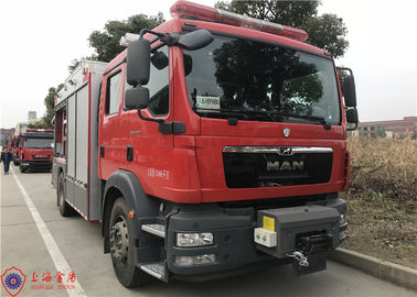 100km/h 4x2 η μηχανή diesel 6 κυλίνδρων πυροσβεστικό όχημα ανεμοσκαλών 25 μέτρων