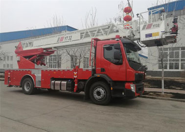 Drive Συμβούλιο Πολιτιστικής Συνεργασίας 4745mm Wheelbase 4×2 πυροσβεστικό όχημα πλατφορμών ανεμοσκαλών 32m ύψους
