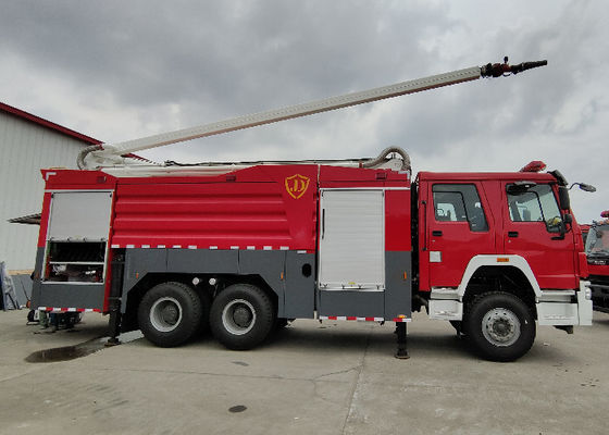 6x4 Drive 32 νερού πύργων μέτρα πολεμικών οχημάτων πυρκαγιάς για την υψηλή διάσωση οικοδόμησης