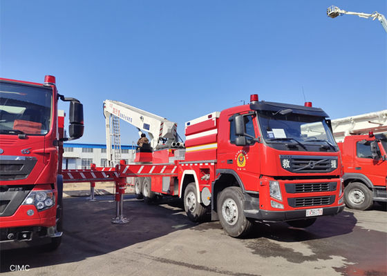 42600kg πλήρης μάζα 60M φορτηγό ανεμοσκαλών, πολεμικά οχήματα πυρκαγιάς ύφους αμαξιών Χ Μ